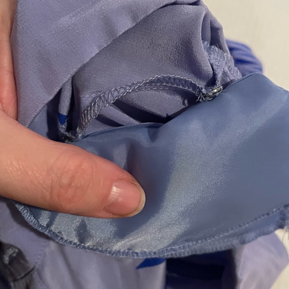 Bob Mackie Blue Button Down Shirt S - Picture 5 of 6
